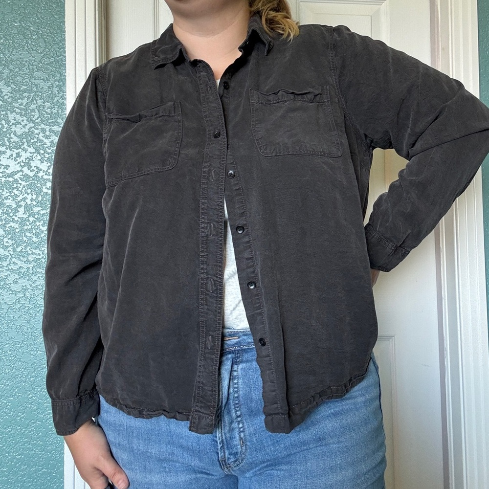 Torrid size 2 - Black Button Down Blouse
